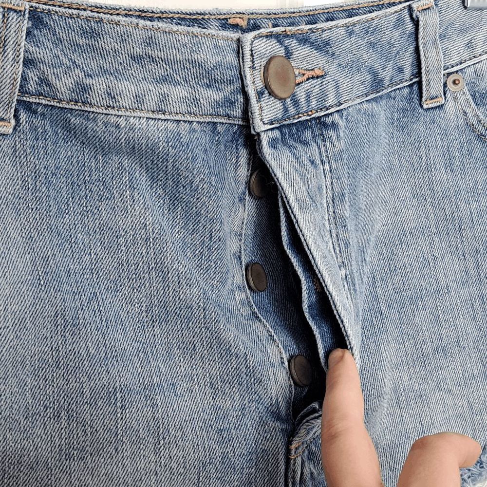 ASOS Distressed Jean Shorts size 12 - Picture 4 of 6